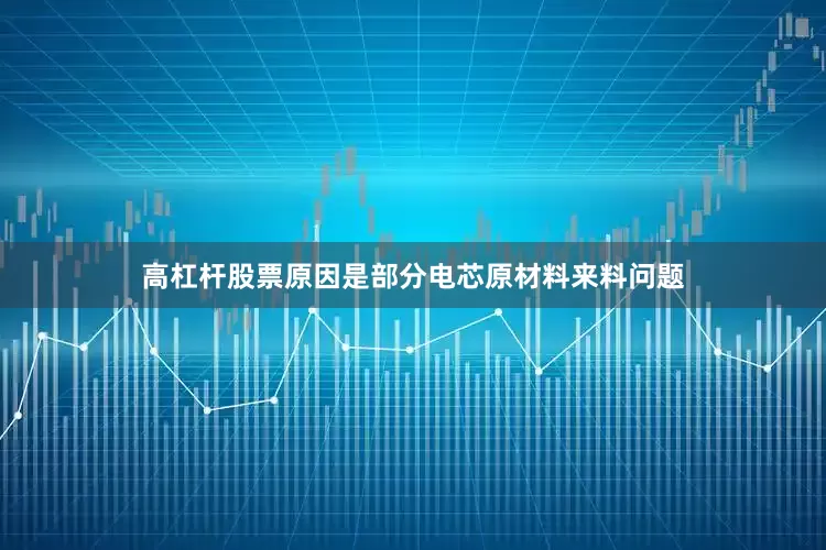 高杠杆股票原因是部分电芯原材料来料问题